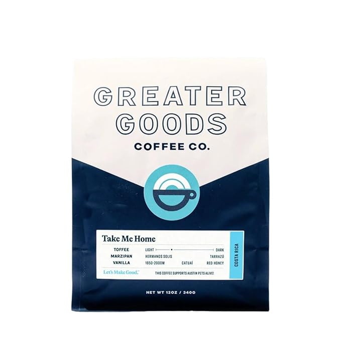 Take Me Home - Costa Rica - Roasted by Greater Goods Coffee Co. - Freshly Ground Coffee - 2 Pound Bag