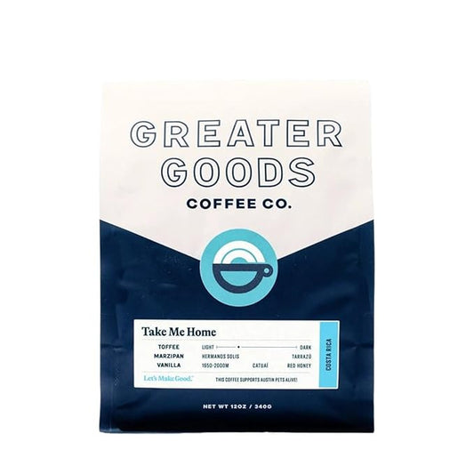 Take Me Home - Costa Rica - Roasted by Greater Goods Coffee Co. - Freshly Ground Coffee - 2 Pound Bag