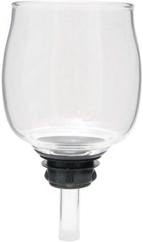 Yama SY5-5 Cup 20 Oz Siphon Coffee Maker Replacement Top Beaker - Borosilicate Glass, Heat-Resistant, Dishwasher Safe