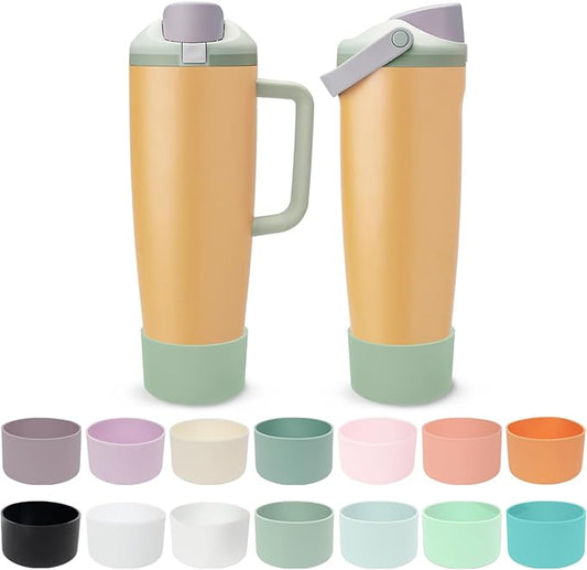 Silicone Boot for Owala 30oz & 40oz FreeSip Sway Bottles & Tumblers - Non-Slip, Scratch-Resistant, Stability Enhancer, Available in 18 Colors (Beachfront)