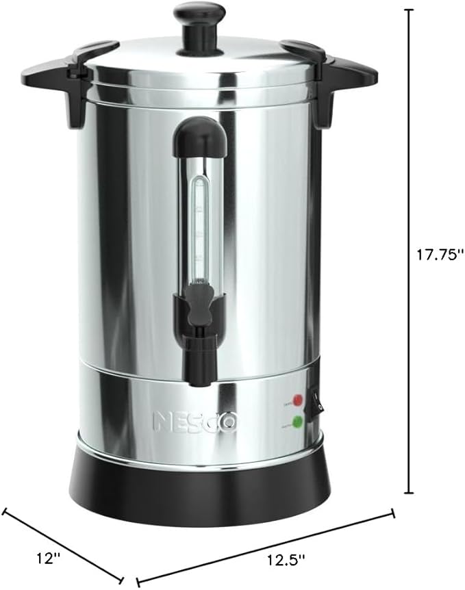 Nesco Professional Coffee Urn, 30 Cups, Stainless Steel