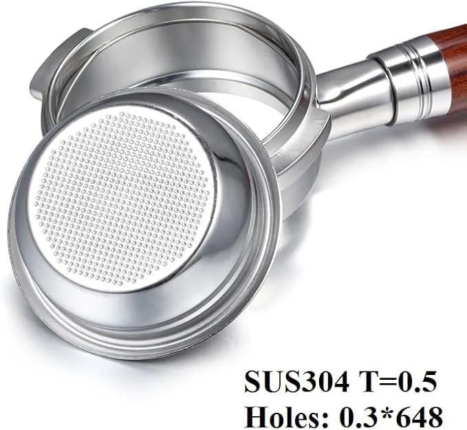 Bottomless Portafilter 58mm 3 ears Compatible with CASABREWS 5700 Series, Neutron Pro, Ultra and 4700Gense | Prongs Thickness 4.9mm