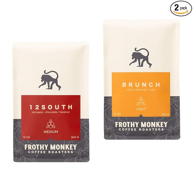 Bean Box Sampler - Roasted by Frothy Monkey Roasters, 2-Pack, Whole Bean Coffee, Gourmet Coffee