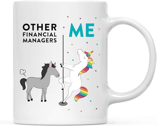 Andaz Press Funny Quirky 11oz. Ceramic Coffee Tea Mug - Thank You Gift, Horse Unicorn, 1-Pack, Birthday Ideas for Coworker Him Her