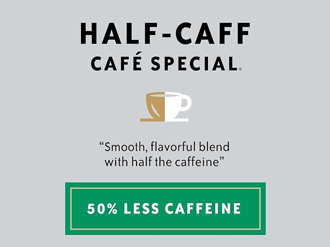 Community Coffee Cafe Special Half-Caff, Medium Dark Roast Ground Coffee, 12 Ounce (Pack of 2)
