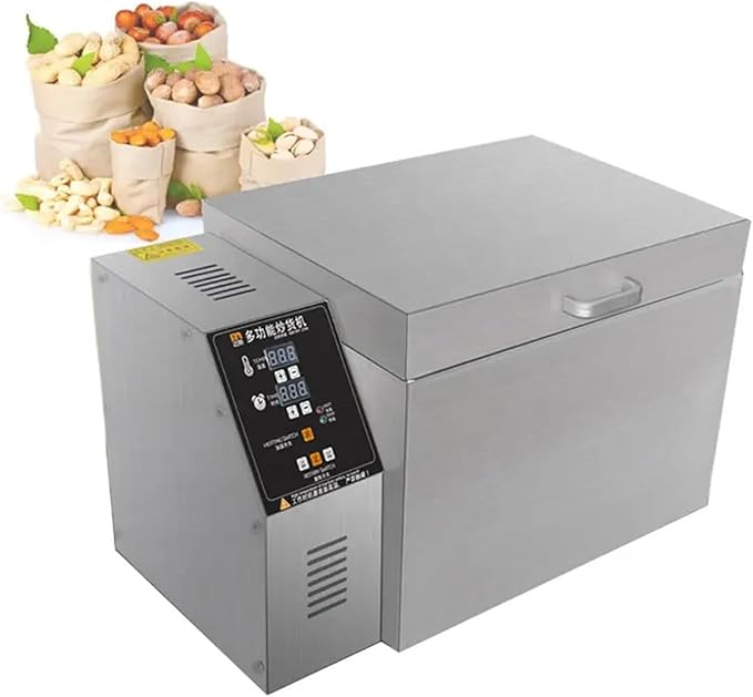 Coffee Roaster Machine, Stainless Steel Coffee Roaster Machine Electric Bean Roaster - Timing Temperature Adjustable for Baking Coffee, Chestnut, Grain,4000g