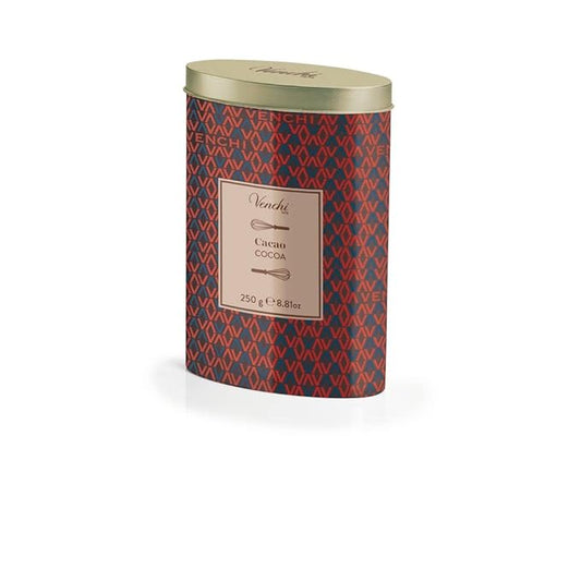 Venchi Cocoa powder in metal tin, 8.81 oz - Vegan