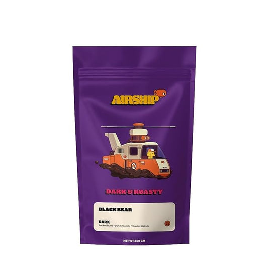 Black Bear Blend - Roasted by Airship Coffee - Whole Bean Coffee - 12 Ounce Bag