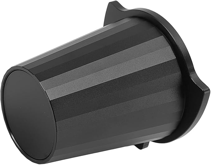 54mm Coffee Dosing Cup, Aluminum Alloy Portafilter Dosing Mug, Polished Inner Wall for Easy Cleaning, Universal Design for Most Coffee Machines, Black Dosing Cup with Anti Fly Powd