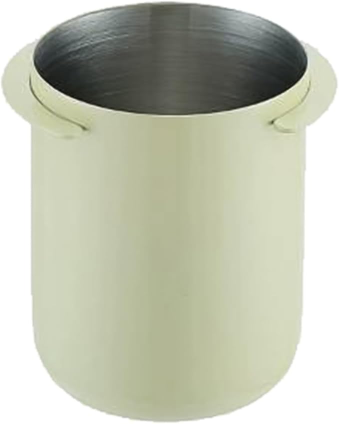 Noteflora Stainless Steel Espresso Dosing Cup 58Mm Coffee Measuring Jug Compatible With For Breville Dual Boiler Oracle Touch Flair 58 Rocket (White)