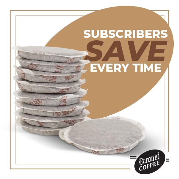 Baronet Coffee Pods [Organic Small Village-54 Pods] Single Cup Use Like Senseo - 3 Bags of 18 Single Serve 8 Gram, Regular Strength, Medium Roast [Organic Small Vill]