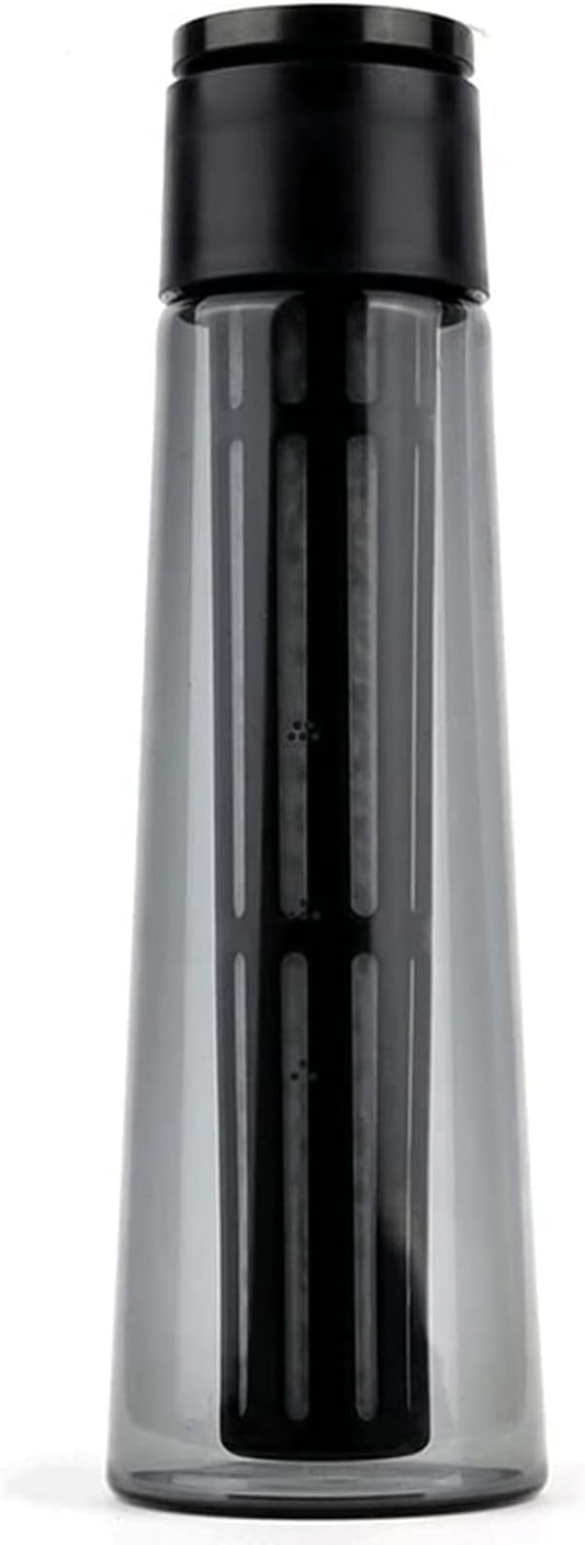 Habiba Iced Drip Coffee Maker Airtight Cold Brew Iced Coffee Maker，Cone Borosilicate Glass Tea Maker，400ML Fruit Teapot with PP Material 300 Mesh Filter Reusable