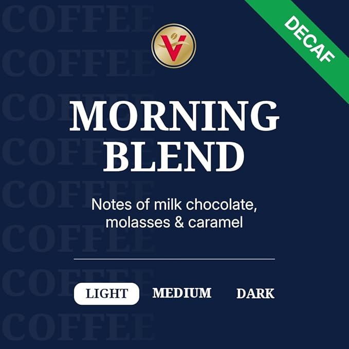 Victor Allen's Coffee Decaf Morning Blend, Light Roast, 80 Count, Single Serve Coffee Pods for Keurig K-Cup Brewers