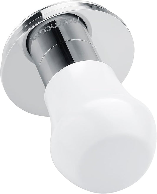 Normcore 49mm Coffee Tamper V4.1 Mini, Spring-Loaded with Click Feedback, Compatible with Rok Espresso Makers, Olympia Cremina, La Pavoni lever machines, White