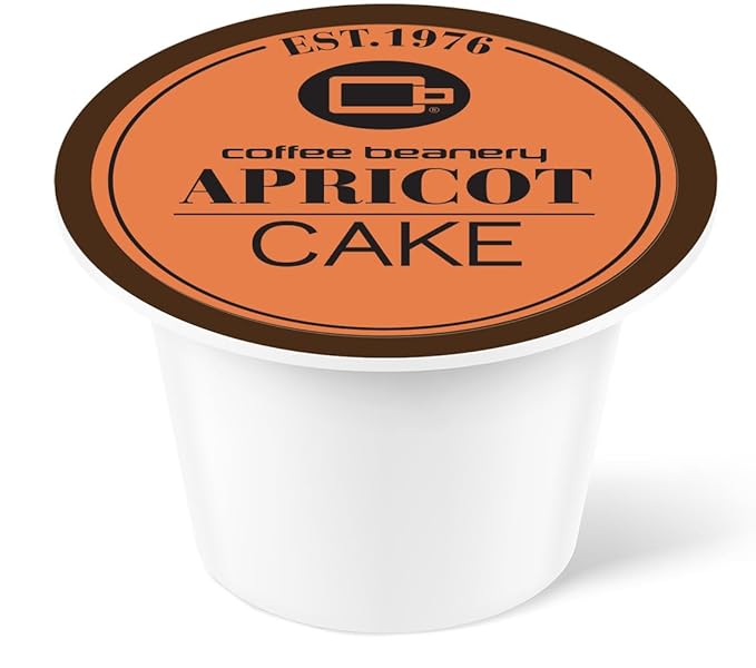 Apricot Cake Decaf Coffee Pods by Coffee Beanery | 192ct Bulk Flavored Decaf Coffee Pods Medium Roast Coffee