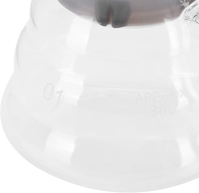 Yosoo Health Gear Glass Coffee Server, Practical Transparent Coffee Carafe for Bar Kitchen Counter, with Smooth Inner Surface and Glass Material (300ml)