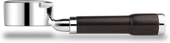 LILQ 58mm Bottomless Naked 2 Ears Portafilter | Compatible with Gaggia Machines | Stable Handle (Blackwood Fusion, 58mm For Gaggia)