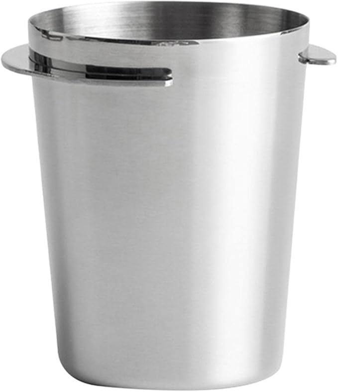 58mm Coffee Dosing Cup, Stainless Steel Espresso Coffee Dosing Cup, Coffee Powder Feeder Part Coffee Grinder Powder Cup For Coffee Tamper Espresso Coffee Machine Tools(Silver)