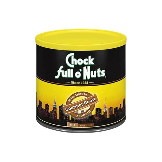 Chock Full o’Nuts Gourmet Roast Ground Coffee, Mild Roast – A Light, Smooth and Aromatic Mild Blend (26 Oz. Can)