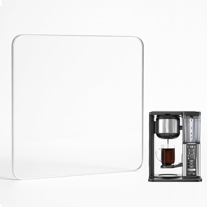 Transparent Acrylic Appliance Slider – 13” x 9.45” Coffee Maker Slider Tray for Countertop, Compatible with Ninja CM401, CE251, CM371, BLACK+DECKER CM5000B, and Other Small Appliances