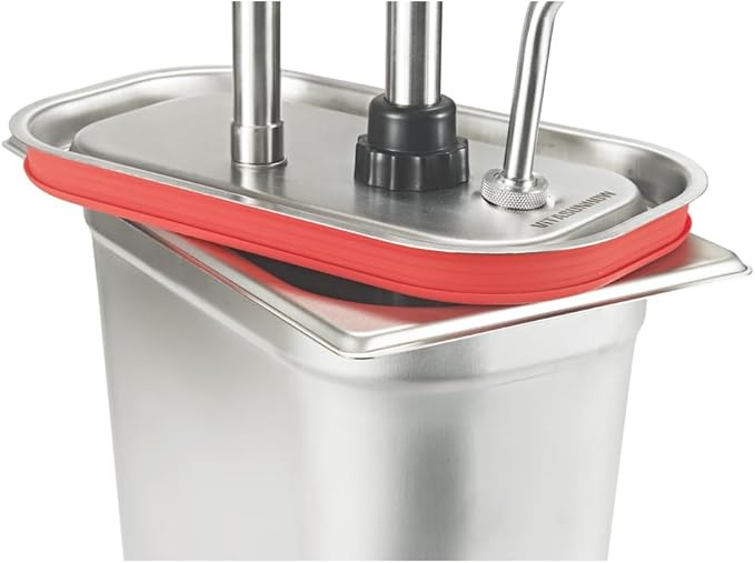 VITASUNHOW Sauce Pump Dispenser Stainless Steel Dispenser - Large Capacity Condiment Pump Dispenser Quantitative Pressure Head for Variety of Sauces (1055SX)