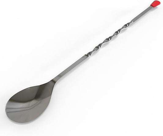 Rattleware 11" Twist Bar Spoon – Stainless Steel Long Handle Cocktail Mixing Spoon with Twisted Stem – Professional Bartender Stirring Spoon for Drinks, Coffee, Tall Glasses & Shakers