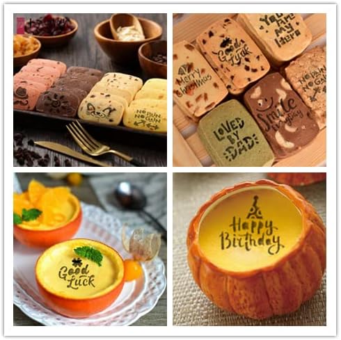 45 Coffee Stencils+2 Mesh Powder Shakers, Cake Baking Templates Coffee Decoration Stencils Coffee Art Templates Coffee Mold Tool for Christmas Thanksgiving Cake Coffee Cappuccino
