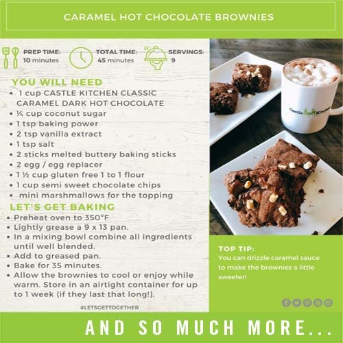 Natural Hot Chocolate Mix Variety Pack - Dairy-Free, Vegan Complete Mixes - Just Add Water - Pack of 2 (Classic Caramel Dark Chocolate & Marvelous Mint Dark Chocolate) 14 oz Each