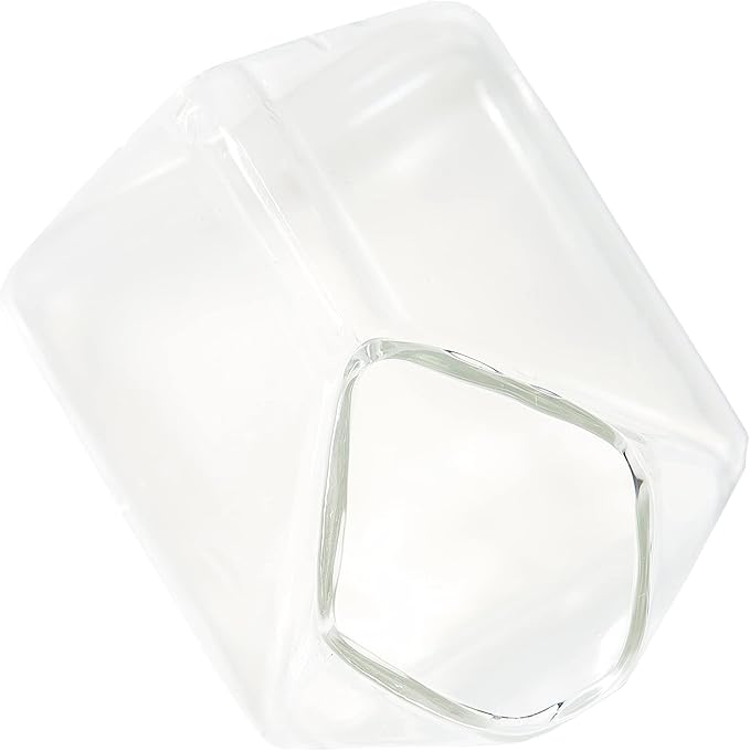 Kawaii Glass Milk Carton Cup Clear Cute Milk Cup Mini Creamer Pitcher Container Microwavable 12 Oz, 1Pcs(Avocado)