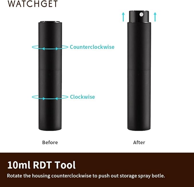 2PCS/10ml Coffee Bean Spray Bottle Espresso Spray Bottle Portable Empty Small Refillable Sprayer For Reducing Coffee Power Static,Black