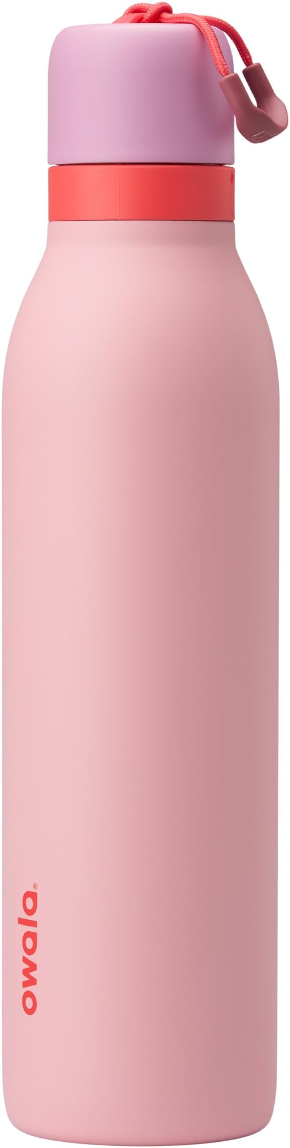 Owala FreeSip Twist Insulated Stainless Steel Water Bottle with Straw for Sports and Travel, BPA-Free, 24-oz, Angel Food Cake