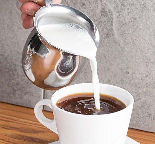 Betolla 8 oz Stainless Steel Bell Creamer – Bell-Shaped Mini Pitchers for Serving Cream, Milk, Syrups & More