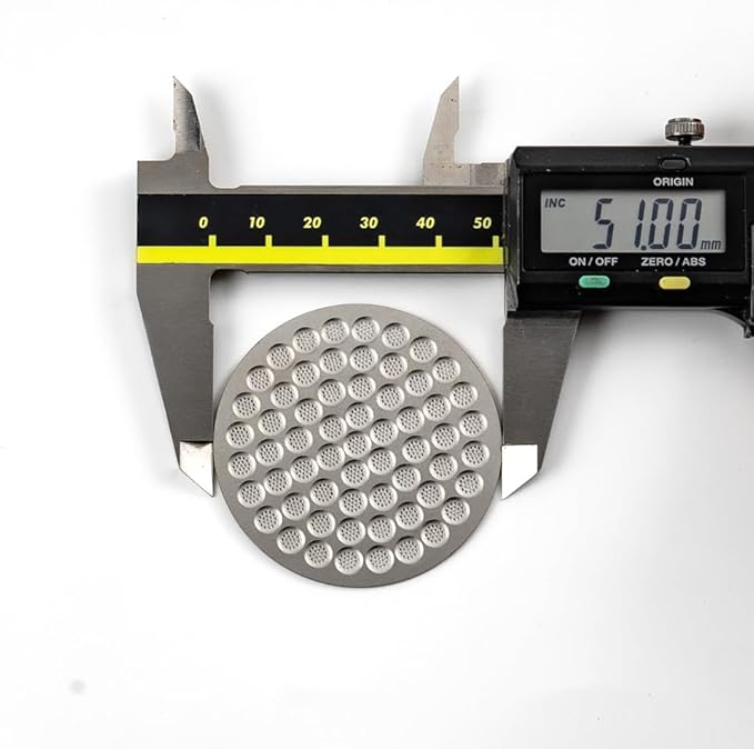 Leverpresso 51 mm (2.01 in) Puck Screen – Precision-Punched Stainless Steel, 0.8 mm (0.03 in) Thin, Promotes Even Water Distribution & Helps Minimize Channeling