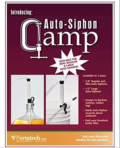 Fermtech 1/2" Large 27" Fast Flow Deluxe Siphoning Kit – Auto Siphon for Home Brewing, Beer, Wine, Mead, and Craft Brew – Includes Food-Grade Hose & Bottling Wand for Easy Transfer & Filling