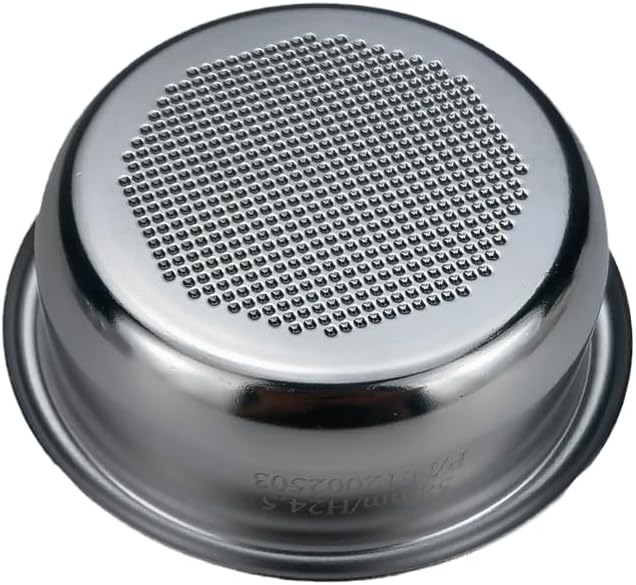 58mm Espresso Filter Basket 18g – Ridgeless Portafilter Basket, 556 Holes Slow Extraction, Universal Stainless Steel, Compatible with La Marzocco, Futurmat, DEC