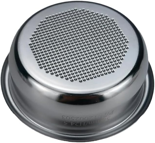 58mm Espresso Filter Basket 18g – Ridgeless Portafilter Basket, 556 Holes Slow Extraction, Universal Stainless Steel, Compatible with La Marzocco, Futurmat, DEC
