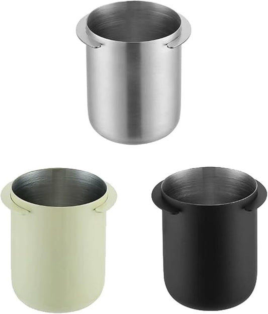 Noteflora Stainless Steel Espresso Dosing Cup 58Mm Coffee Measuring Jug Compatible With For Breville Dual Boiler Oracle Touch Flair 58 Rocket (White)