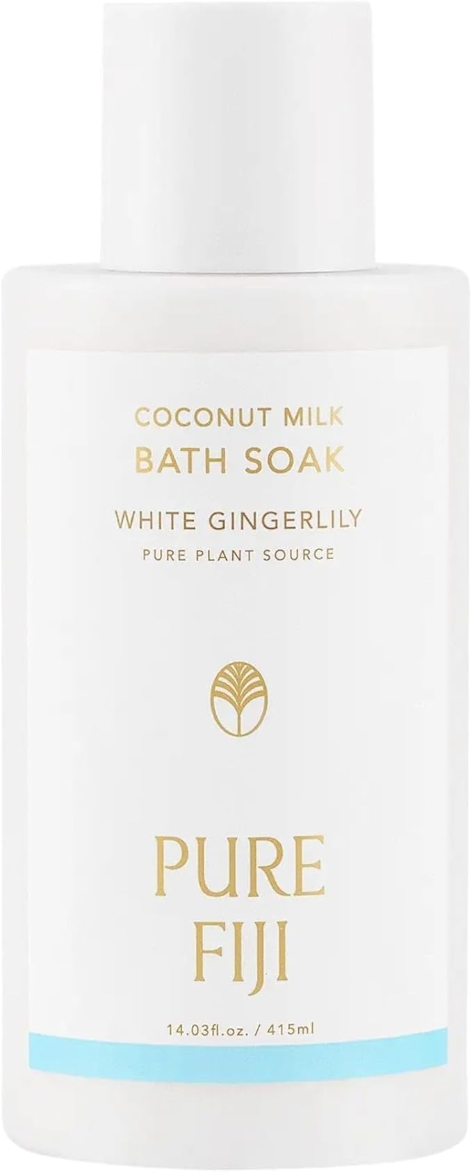 Pure Fiji Coconut Milk Bath Soak, White Gingerlily (14oz/415ml)