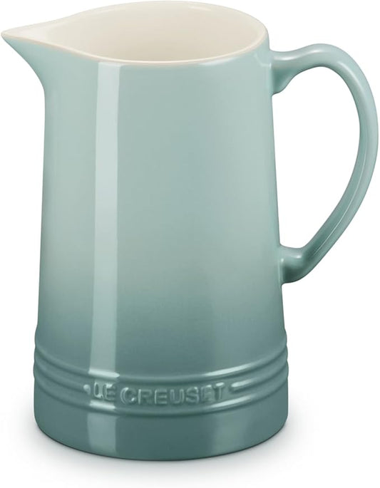 Le Creuset Stoneware Signature Pitcher, 1.6 qt., Sea Salt