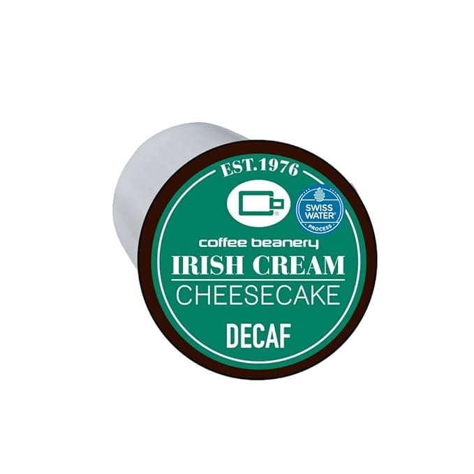 Irish Cream Cheesecake Decaf Coffee Pods by Coffee Beanery | 12ct Flavored Decaf Coffee Pods Medium Roast Coffee Pods| 100% Specialty Arabica Coffee| Gourmet Coffee Pods
