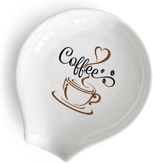 Funny Coffee Spoon Rest, Spoon Rest for Stove Top, Farmhouse Home Coffee Spoon Rest Coffee Bar Decor Kitchen Accessories, Gifts for Coffee Lovers Women Friends