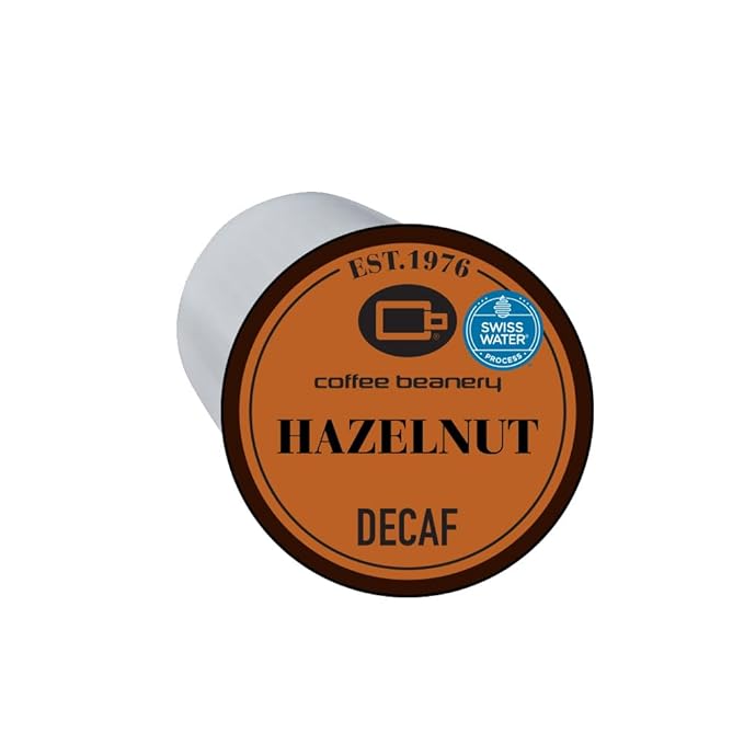 Hazelnut Decaf Coffee Pods by Coffee Beanery | 96ct Bulk Flavored Decaf Coffee Pods Medium Roast Coffee