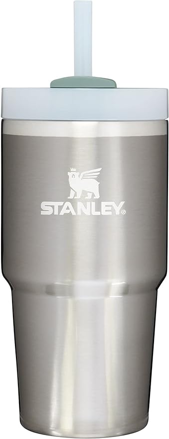 STANLEY Quencher H2.0 Tumbler with Straw 20 oz | Flowstate 3-Position Lid | Cup Holder Compatible for Travel | Insulated Stainless Steel Cup | BPA-Free | Stainless Steel Shale