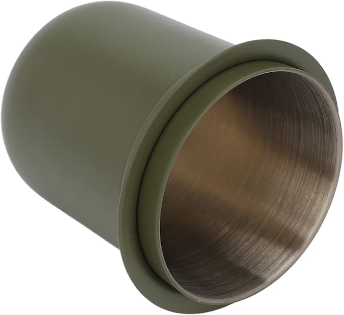 Zerone Espresso Dosing Cup, Stainless Steel, 150ml, Green, 1 Count, Fits 58mm Portafilters, Compatible with Espresso Machine