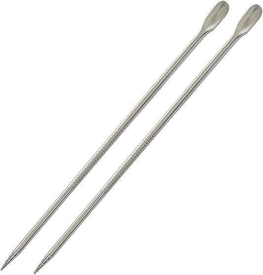 2 Pcs Latte Art Pen Cinnamon Pen for Barista, Stainless Steel Coffee Pen Latte Art Tools Barista Espresso Accessories for Coffee Bar Baristas Make Latte Cappuccino Macchiato