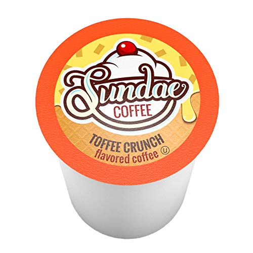 Two Rivers Coffee Ice Cream Flavored Coffee Pods, Variety Sampler Pack for Keurig 2.0 K Cup Brewers, 100 Count