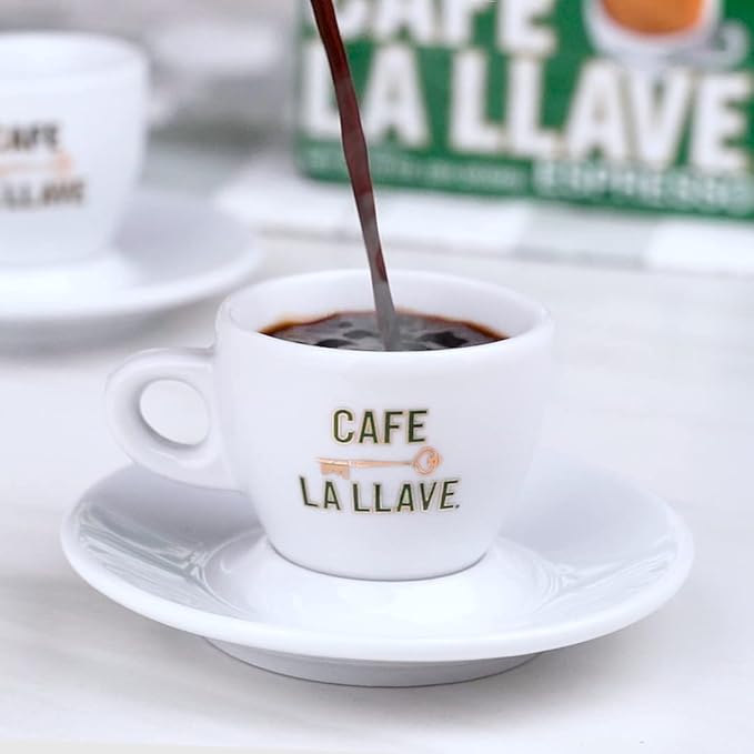 Cafe La Llave Dark Roast Ground Espresso Coffee, 10 oz Can – Authentic Cuban-Style, Rich Bold Strong Flavor – Intensely Aromatic Brew
