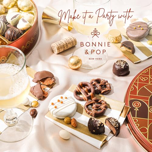 Holiday Chocolate Gift Basket- Nut and Candy Gift Box for Men, Women, Families, Corporate- Bonnie and Pop