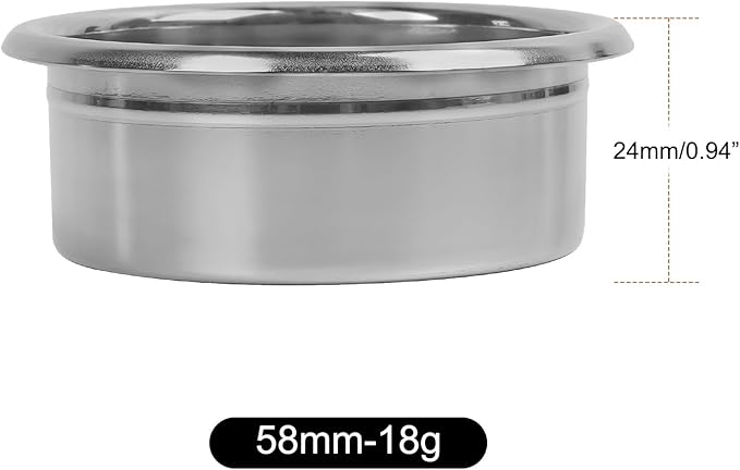 IKAPE 58mm Espresso Filter Basket, 18g High Precision Extraction Portafilter Basket, Fits for 58mm Coffee Machines(Honeycomb)