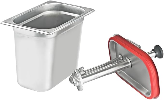 VITASUNHOW Sauce Pump Dispenser Stainless Steel Dispenser - Large Capacity Condiment Pump Dispenser Quantitative Pressure Head for Variety of Sauces (1055S)